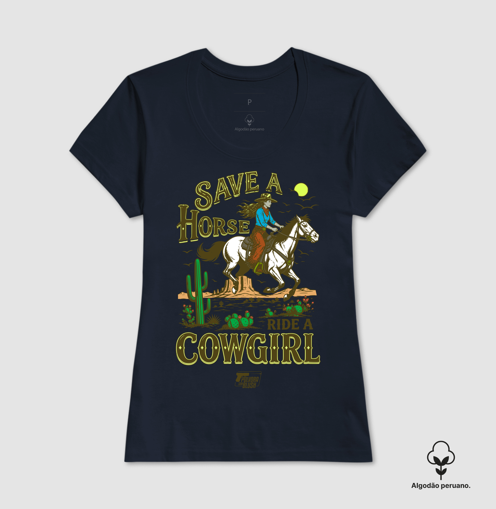 Save a Horse Ride a Cowgirl Pólvora com Blush - Imagem 5