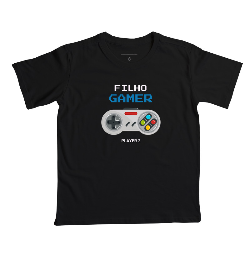 Camiseta Infantil Filho Gamer Player 2 - Imagem 4