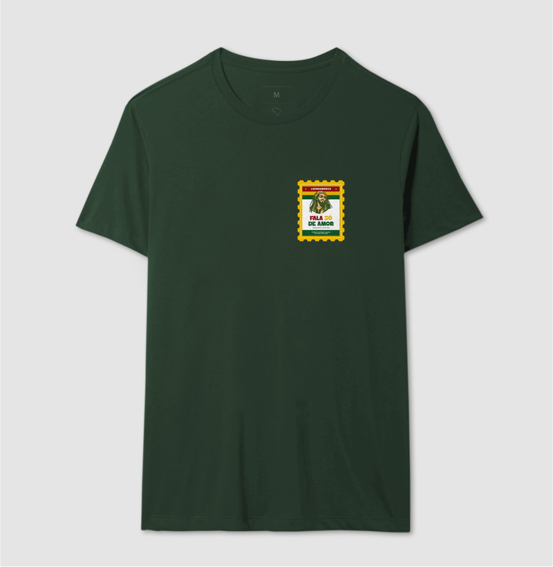 Camiseta Selo Fala só de amor. Coleção Reggae.  Masculino e feminino. Algodão Premium. - Imagem 10