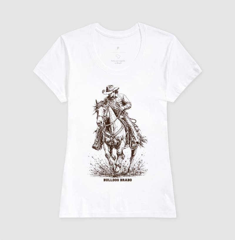 Cowboy Riding Horse Bulldog Brabo - Imagem 6