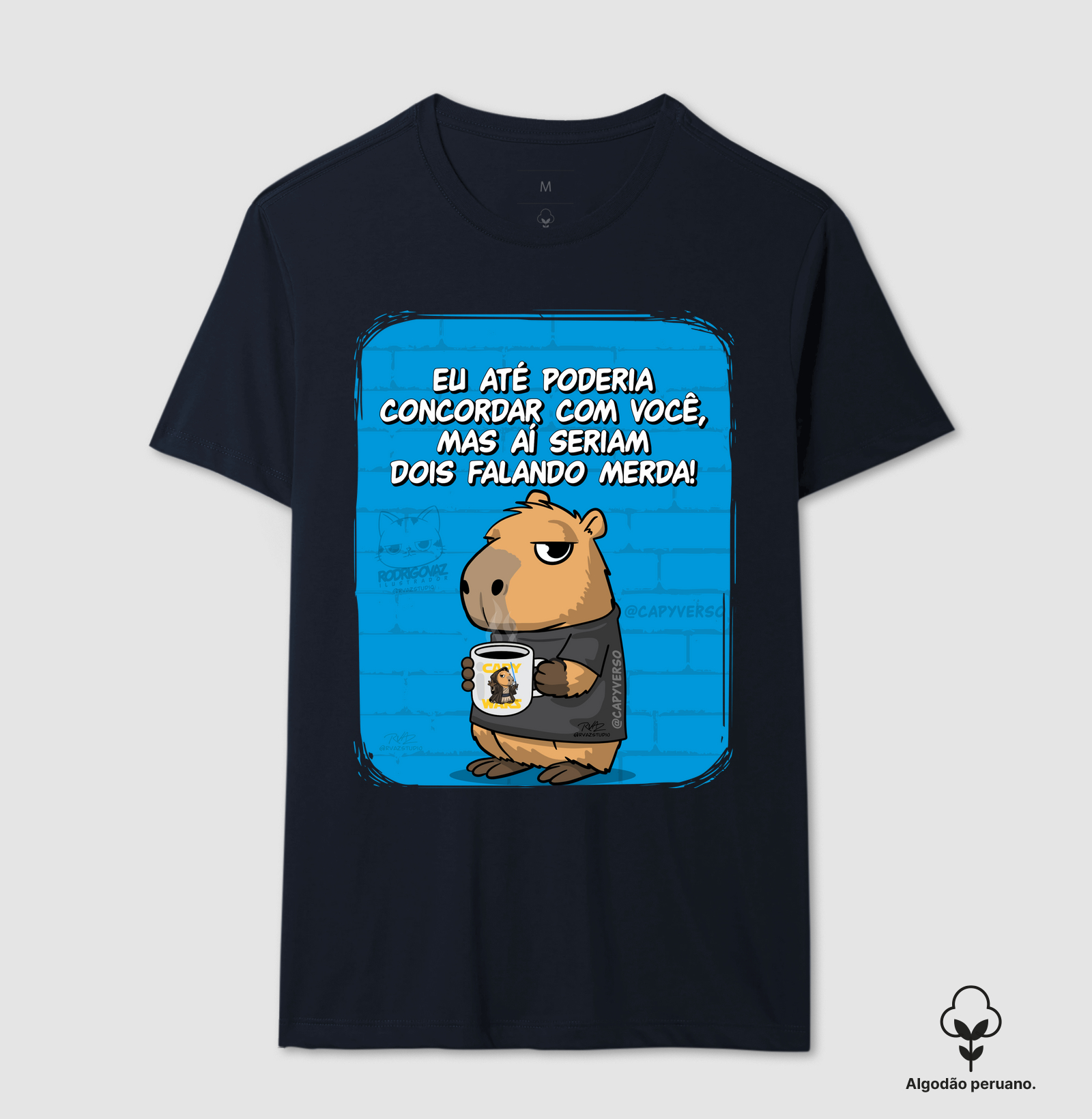 Camiseta Capivara Falando Merda - Imagem 2