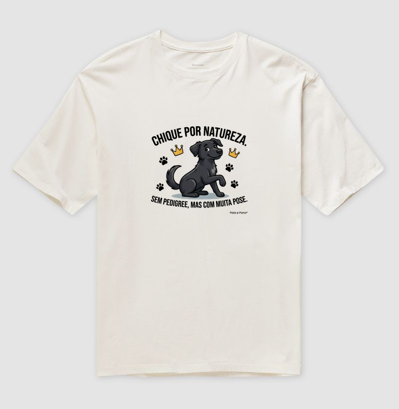 CAMISETA VIRA-LATA PRETO CHIQUE - Imagem 4