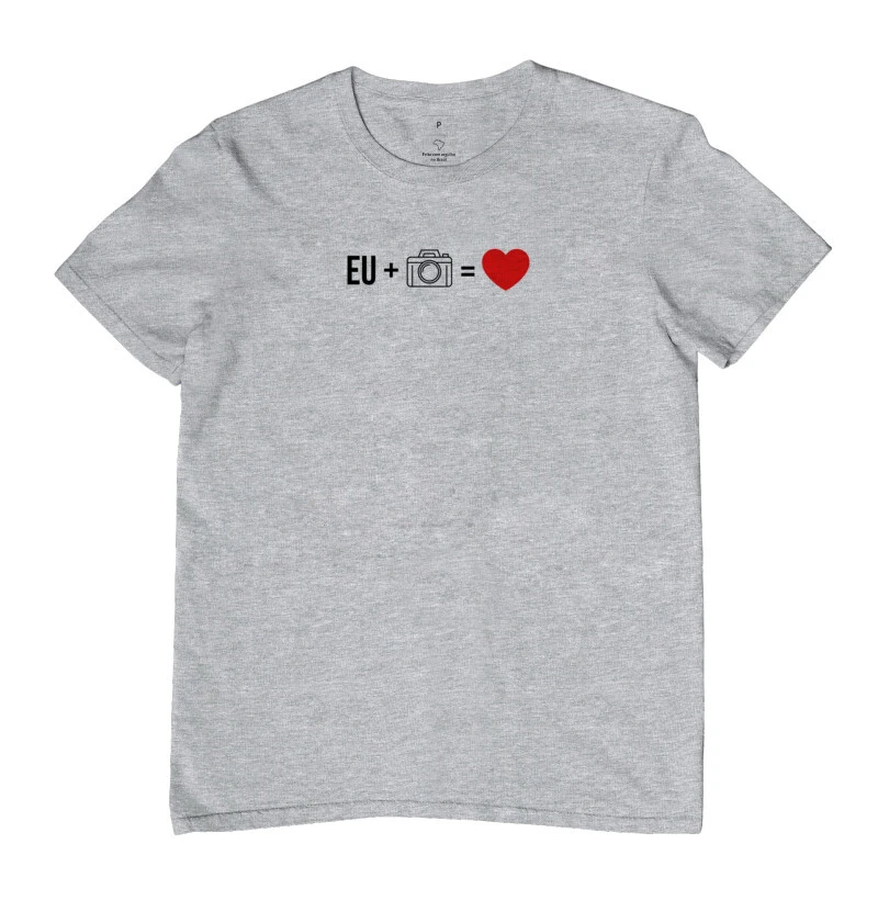 Camiseta eu + câmera = amor - Imagem 7