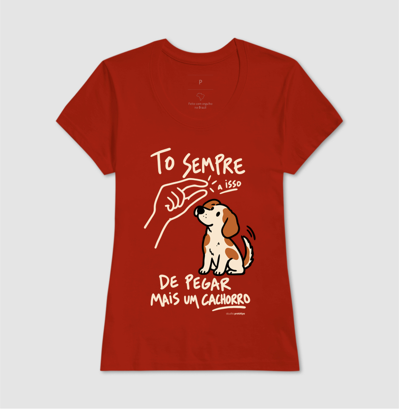 Camiseta Tô Sempre a Isso de Pegar Mais um Cachorro - Imagem 11