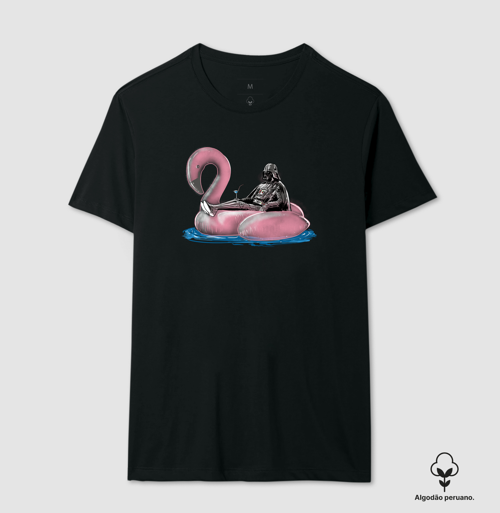 Camiseta Dark Side of The Swimming Pool Algodão Peruano - Imagem 2
