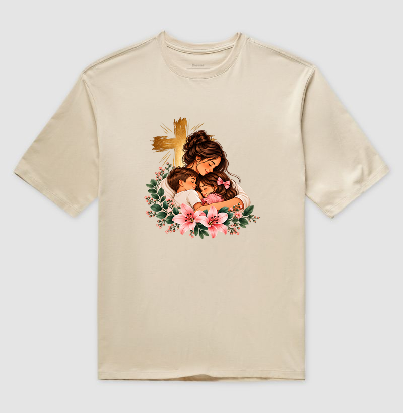 Camiseta Oversized Amor de Mãe - Imagem 3