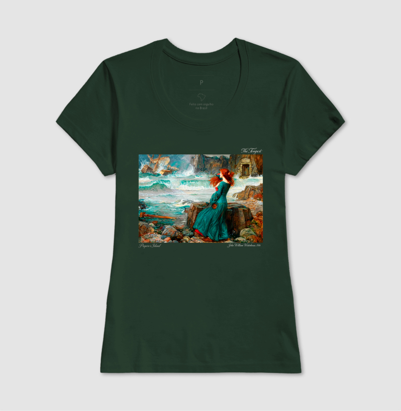 Camiseta Aesthetic Art History Miranda The Tempest J.W. Waterhouse - Imagem 7