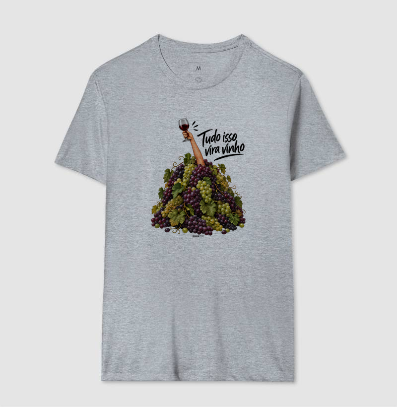 Camiseta “Tudo Isso Vira Vinho” – Humor & Lifestyle - Imagem 8