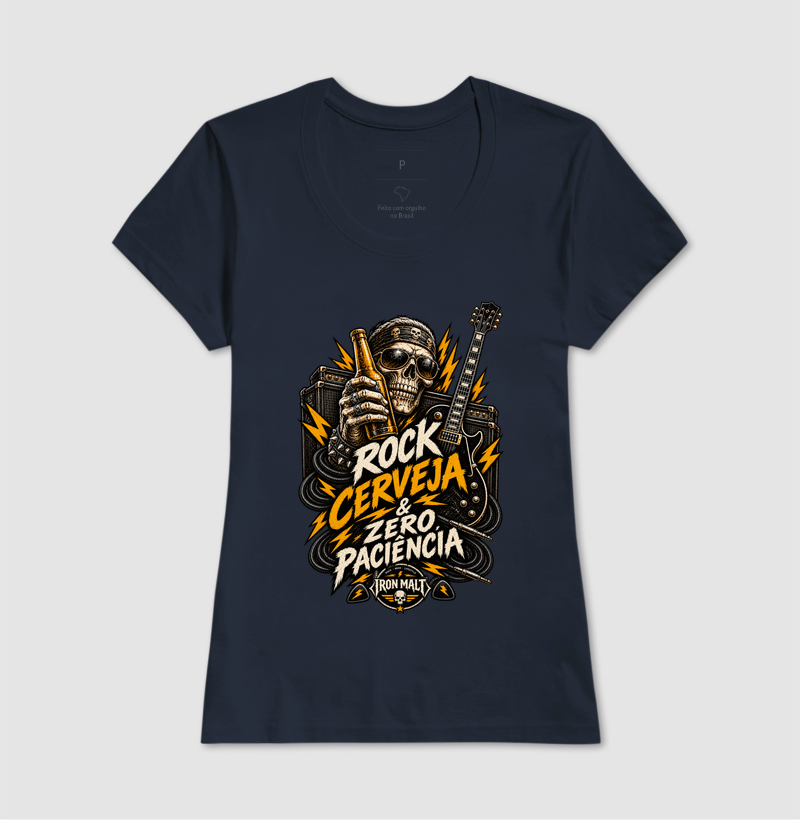 Camiseta Rock, Cerveja & Zero Paciência - Imagem 7