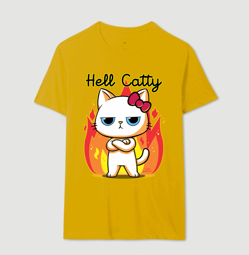 Camiseta Gato Sincero Hell Catty - Imagem 14