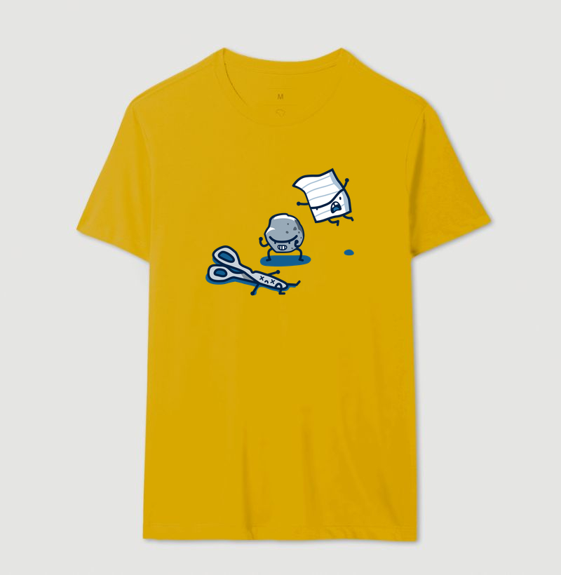 Camiseta Pedra-Papel-Tesoura - Imagem 6