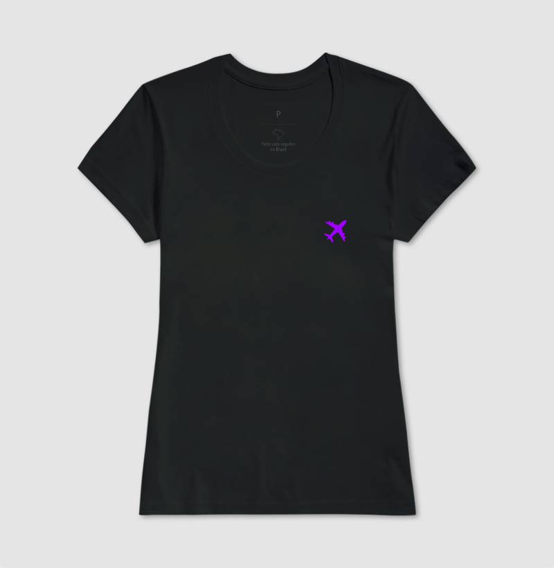 Avião minimalista roxo - Imagem 3