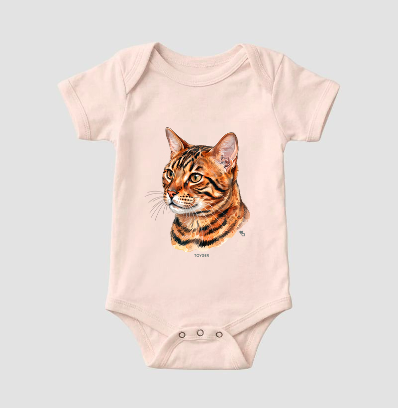 Gatos - Toyger - Body Infantil - Imagem 7