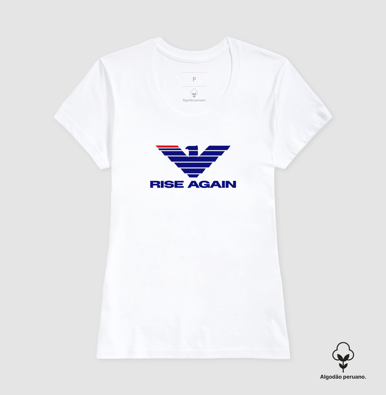 A estampa RISE AGAIN representa o espírito indomável de quem transforma desafios em oportunidades e quedas em novos começos. Com uma águia imponente e um design marcante, a arte simboliza força, liderança e a capacidade de renascer diante das adversidades - Imagem 6