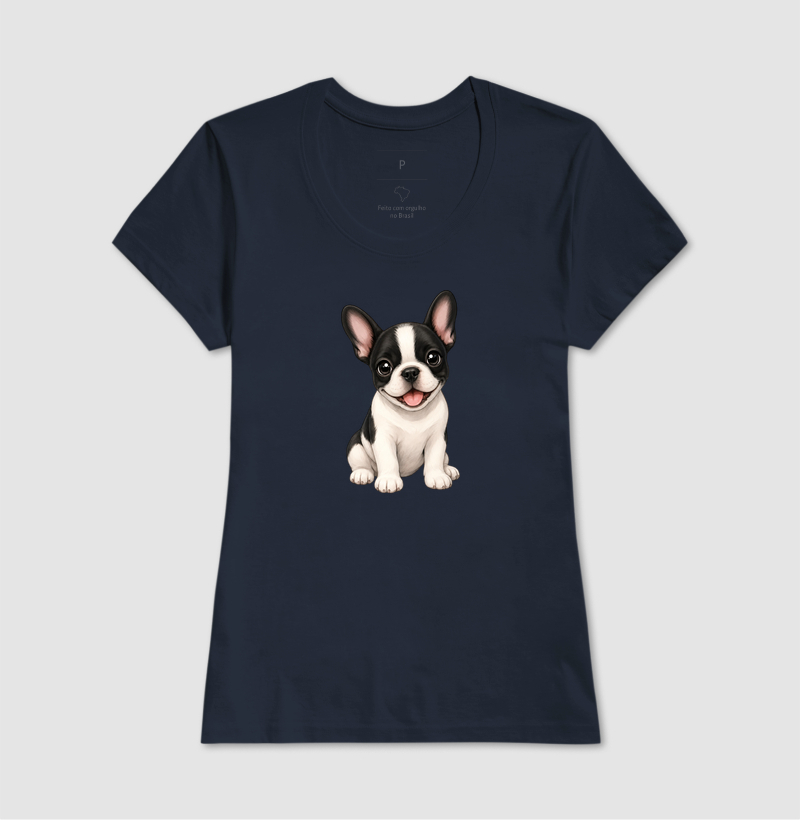 Bulldog (Buldogue) Francês Preto e Branco - Desenho Animado - Imagem 7