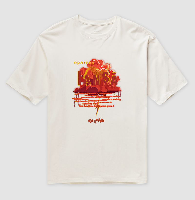 oversized IANSÃ oração unissex - Imagem 3