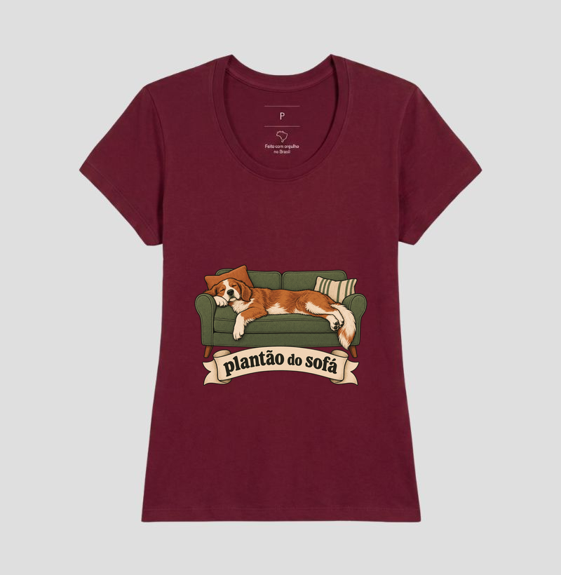 Camiseta Cachorro Sofá "plantão do sofá" | Pelo & Pano - Imagem 19