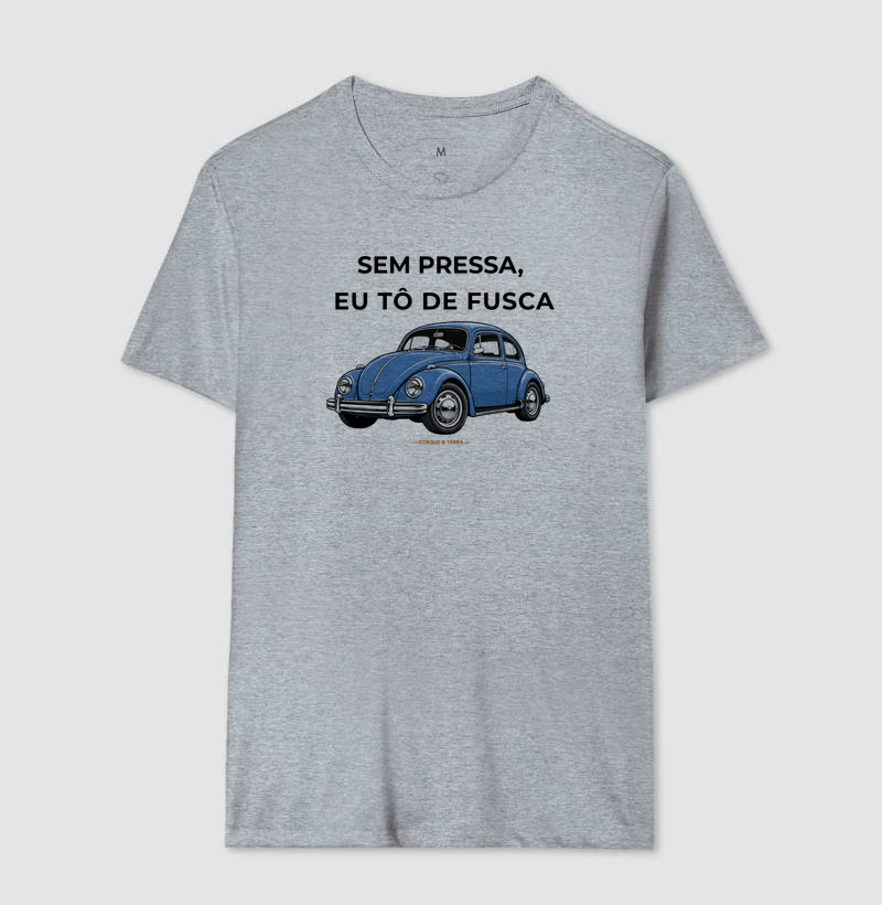 Sem pressa, eu tô de fusca - Azul médio acinzentado - Imagem 8