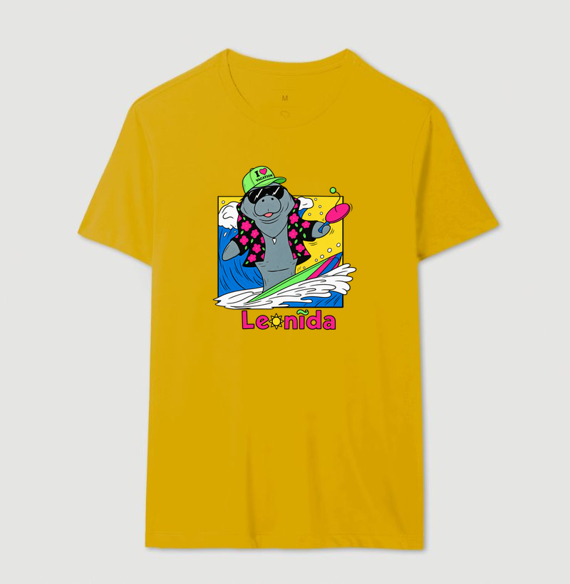 Camiseta GTA 6 Jason – Leonida Surf com Peixe Boi / Manatee - Imagem 14
