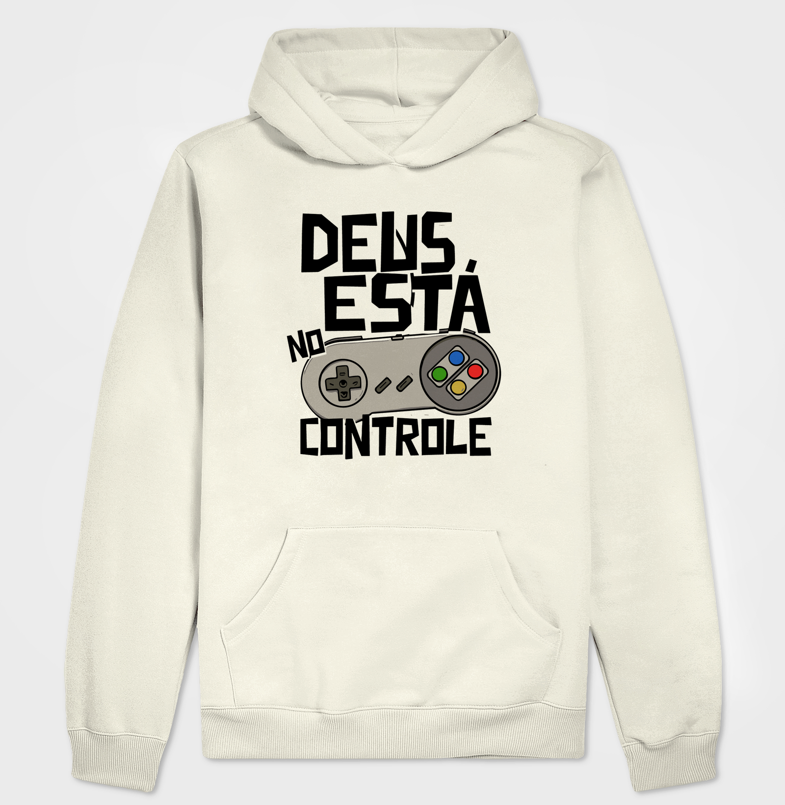 Hoodie Moletom Deus está no Controle Clássico - Imagem 2