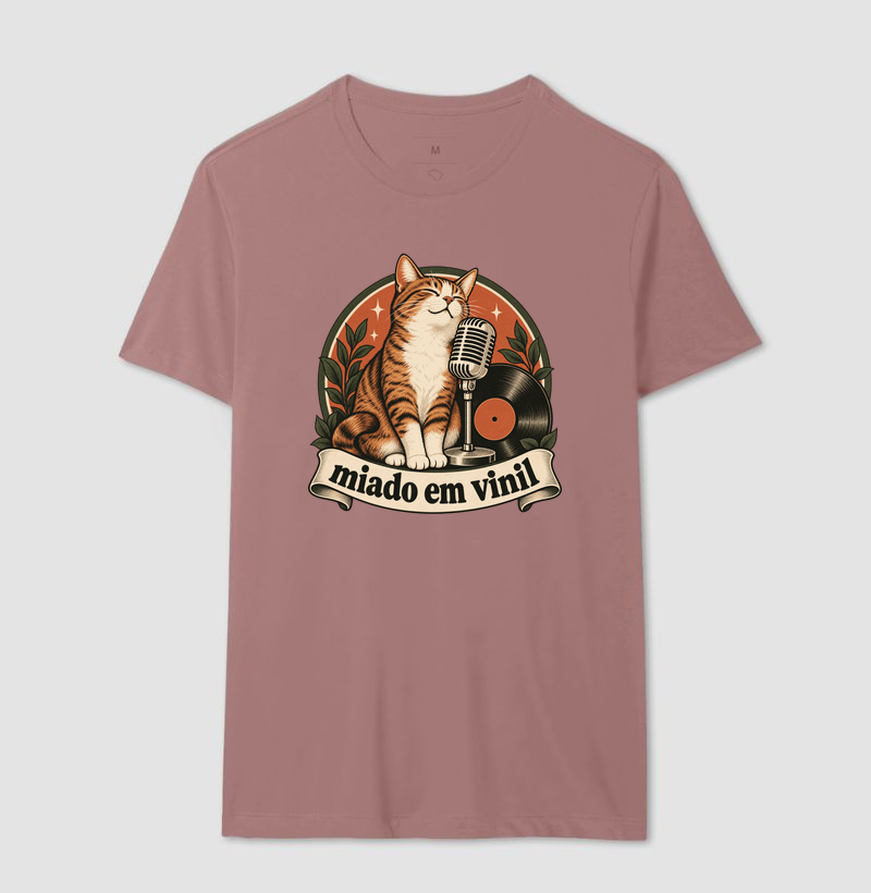 Camiseta Gato Música "miado em vinil" | Pelo & Pano - Imagem 16