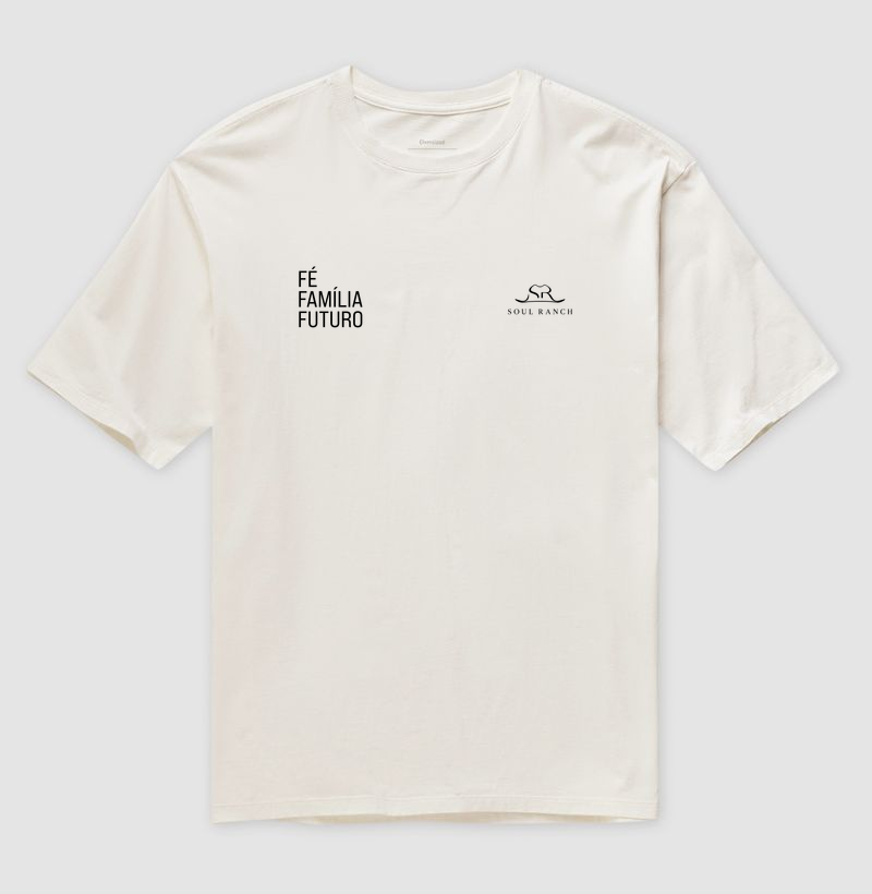 Camiseta Oversized Fé, Família e Futuro - Imagem 3