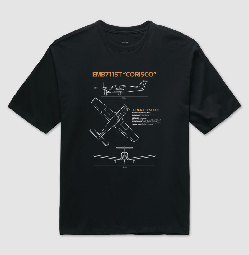 EMB 711ST "Corisco" | Blueprint - Imagem 2