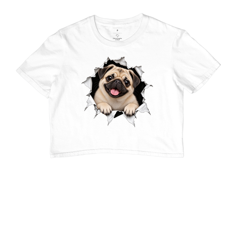 Pug Saindo da Camiseta - Imagem 3