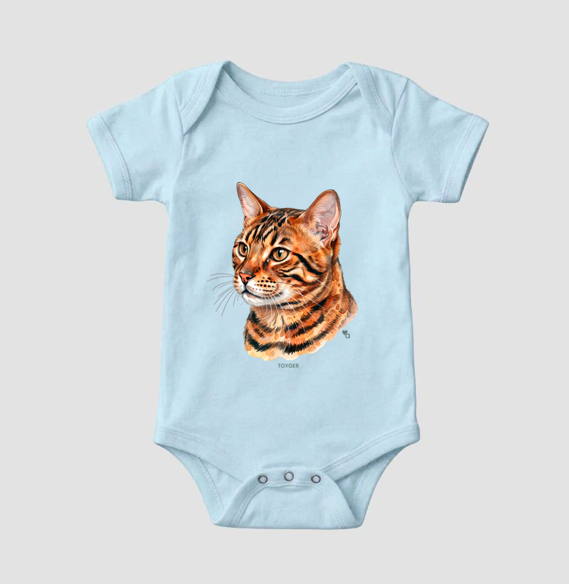 Gatos - Toyger - Body Infantil - Imagem 6
