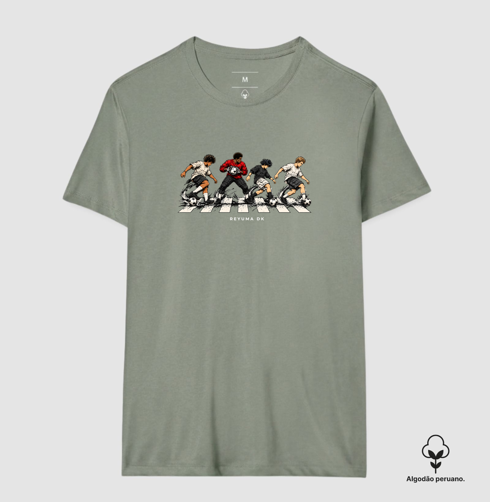 "Futebol Sem Fronteiras" - Futebol - Camiseta Algodão Peruano Masculina, Feminina e Babylook - Imagem 7