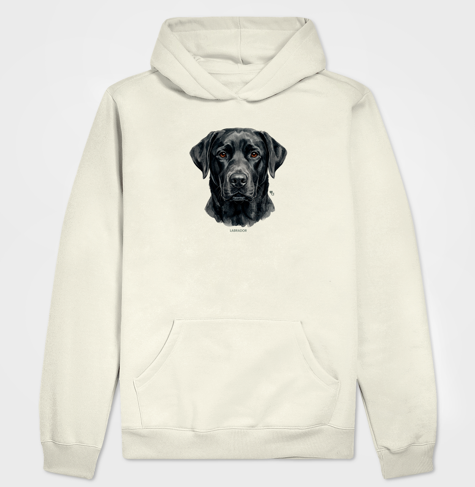 Cães - Labrador preto - Moletom Hoodie - Imagem 5