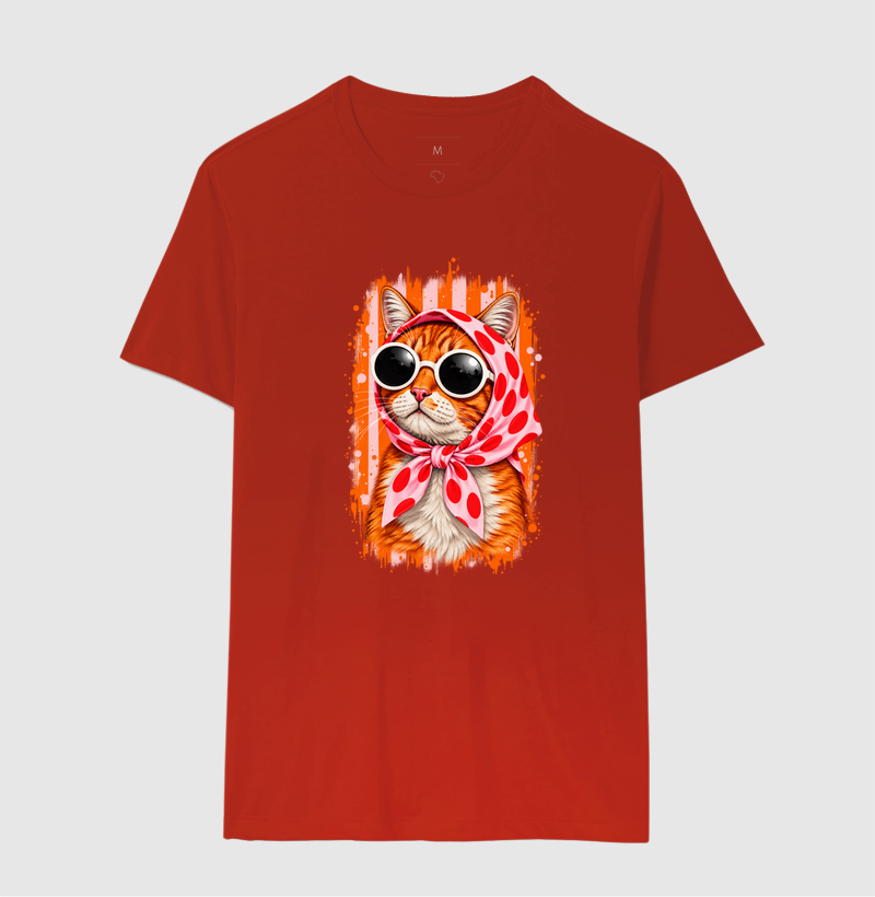 Gato Fashion Retrô Laranja  - Imagem 10