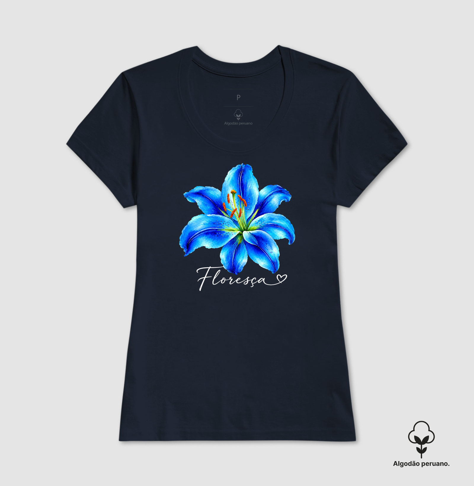 Camiseta Floresça Blue - Imagem 6
