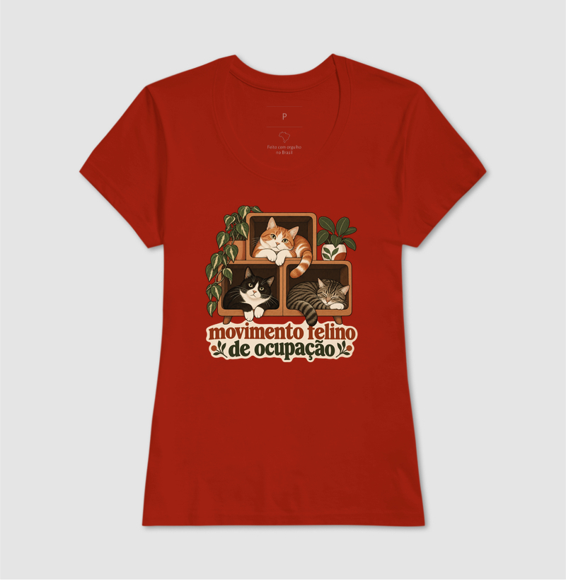 Camiseta Vários Gatos "movimento felino de ocupação" | Pelo & Pano - Imagem 11