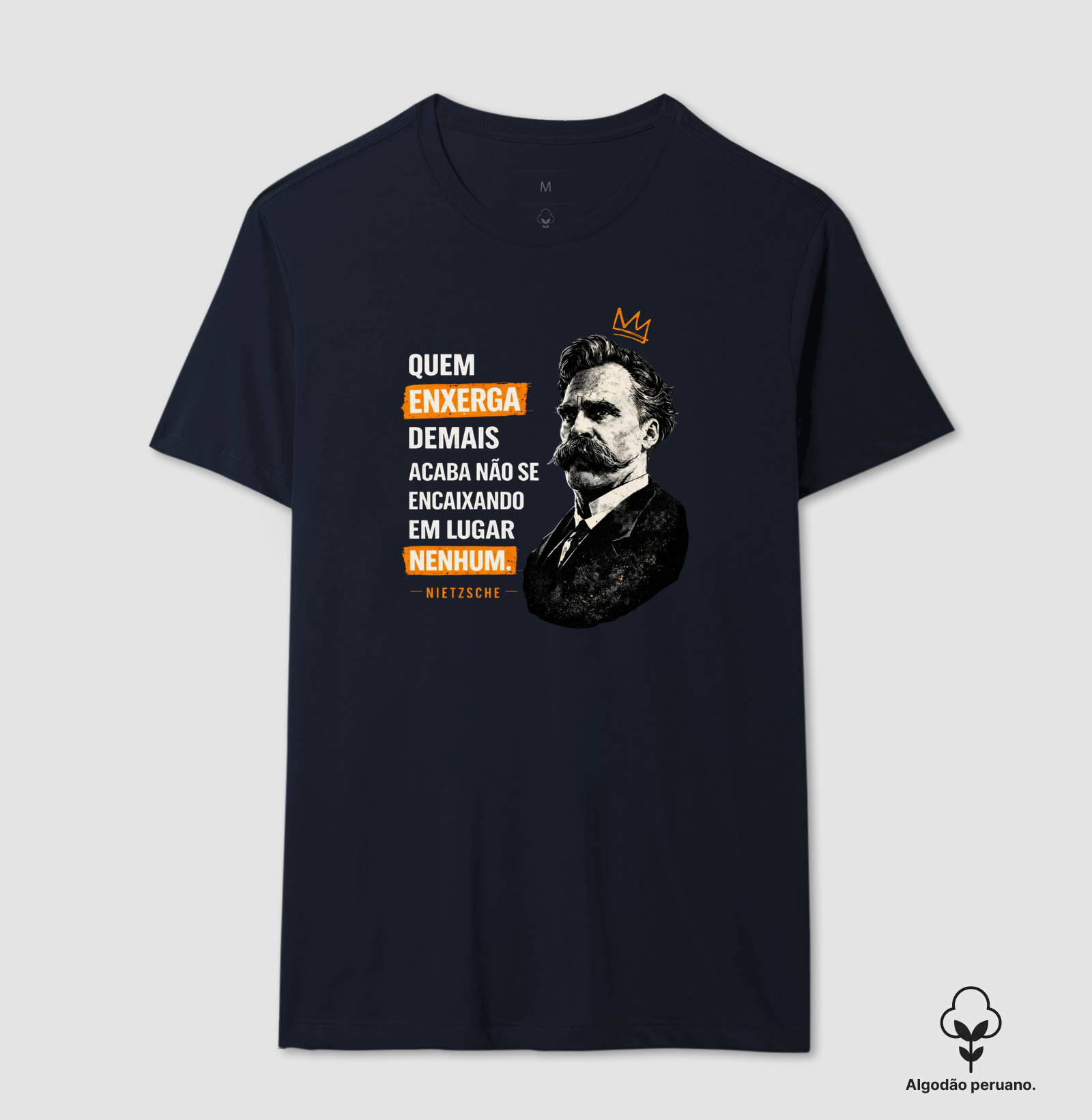 Filosofia Frase de Nietzsche "Quem enxerga demais" - Imagem 7