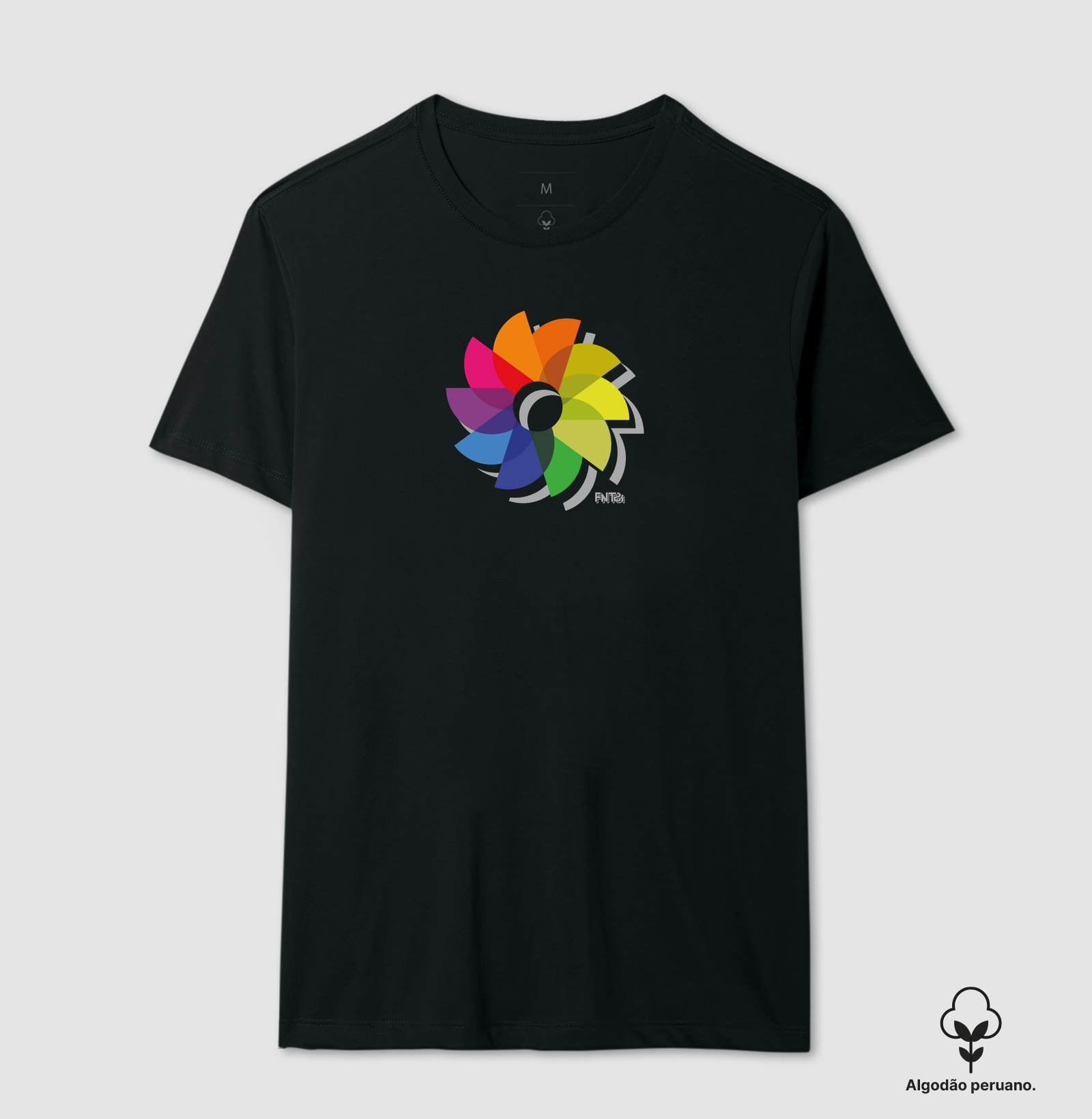 T-SHIRT "DIA" / FLOR DO SOL 2 (ALGODÃO PERUANO)