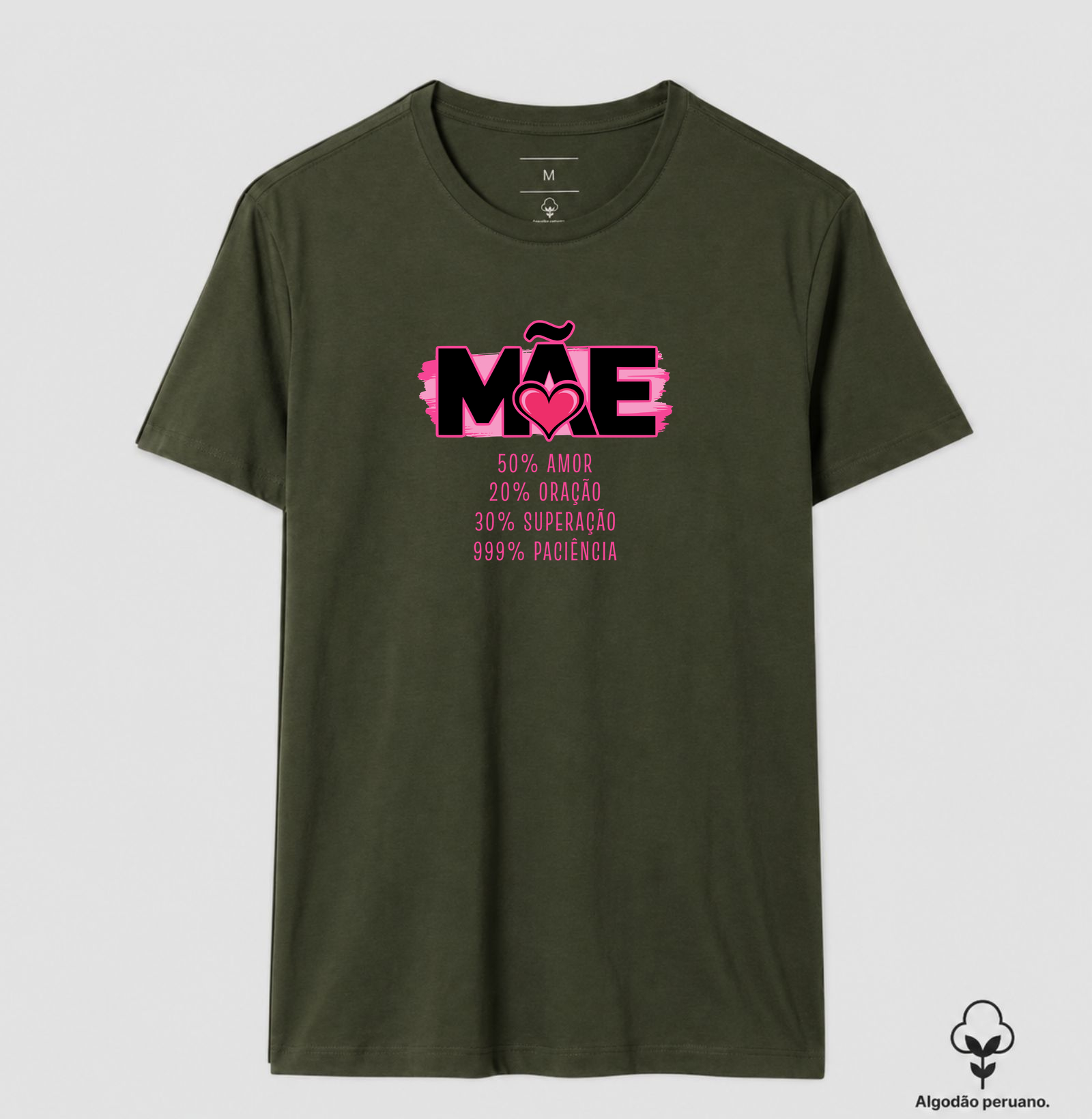 Camiseta Algodão Peruano 100% Mãe - Imagem 5