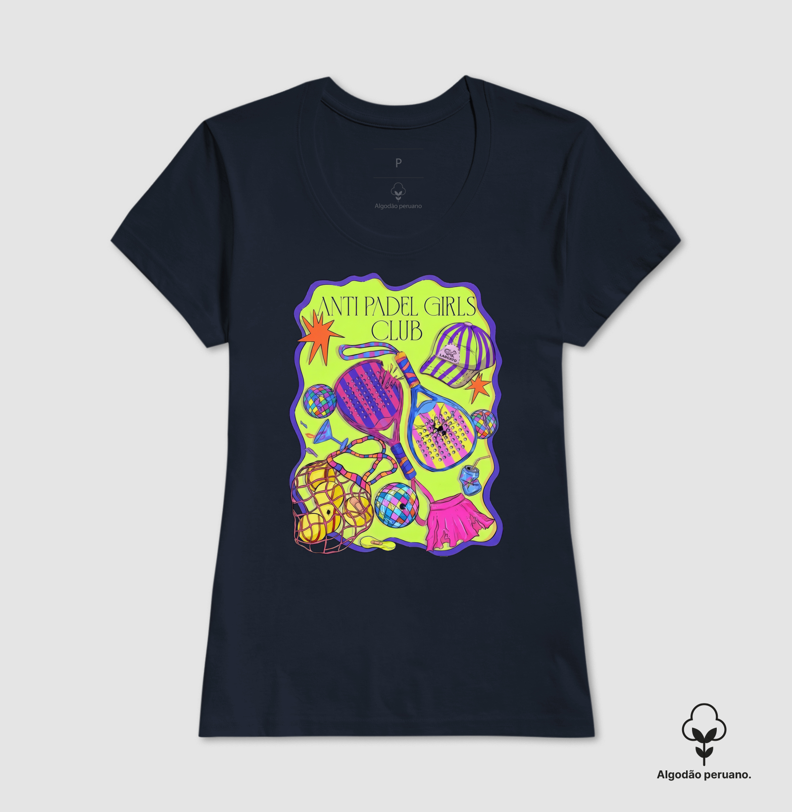 Camiseta Feminina Anti Padel Girls Club Retrô - Imagem 2