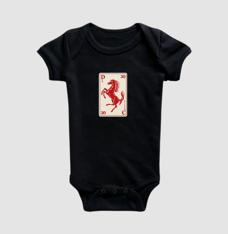 Body Infantil Carta do Cavalo  - Imagem 3