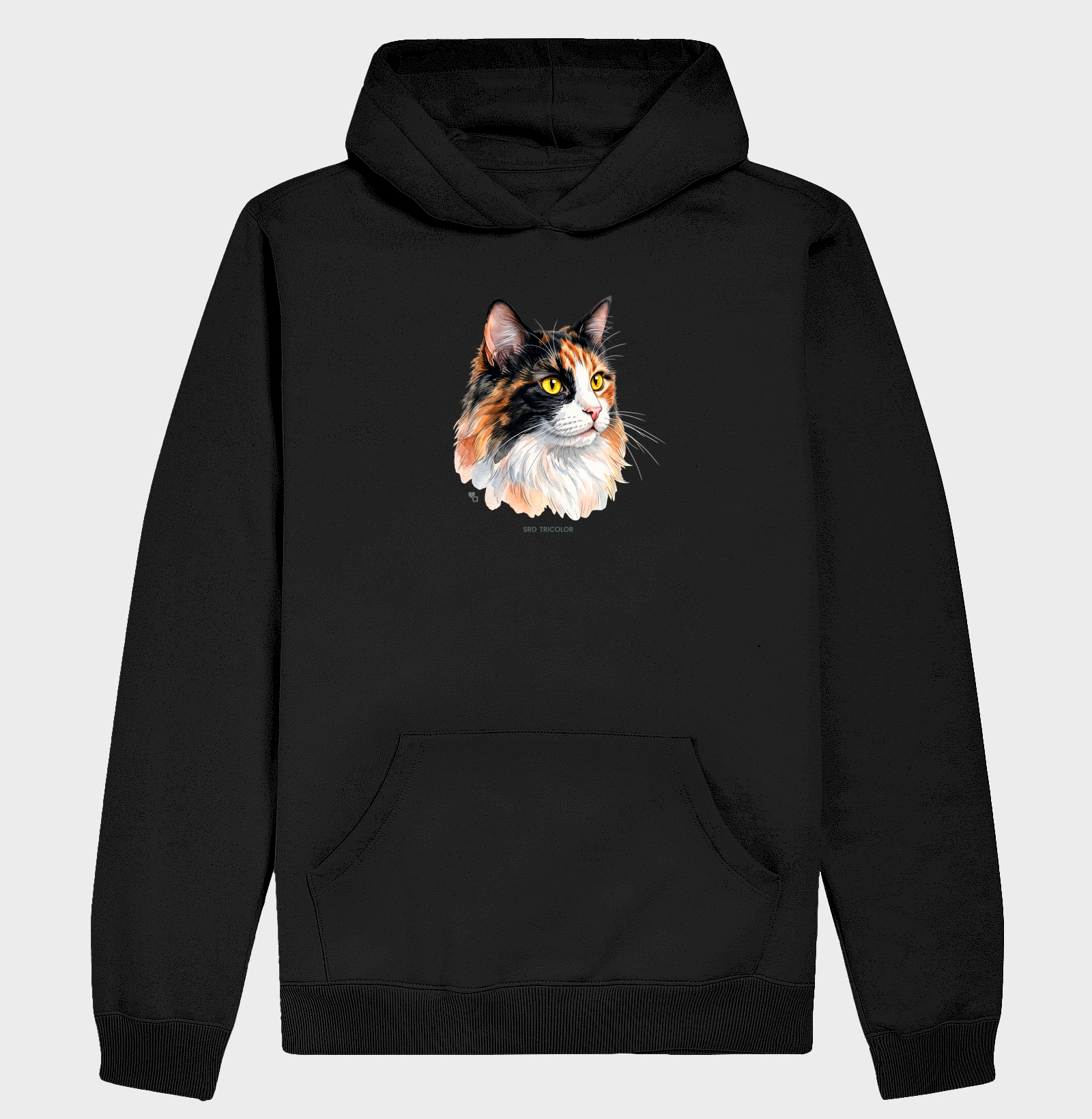 Gatos - SRD Tricolor - Moletom Hoodie - Imagem 4