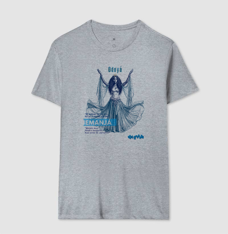 camiseta IEMANJÁ  iorubá masculina - Imagem 6