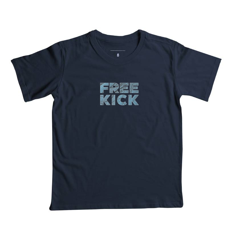 CAMISETA INFANTIL FREE KICK AZUL ABSTRATO - Imagem 3