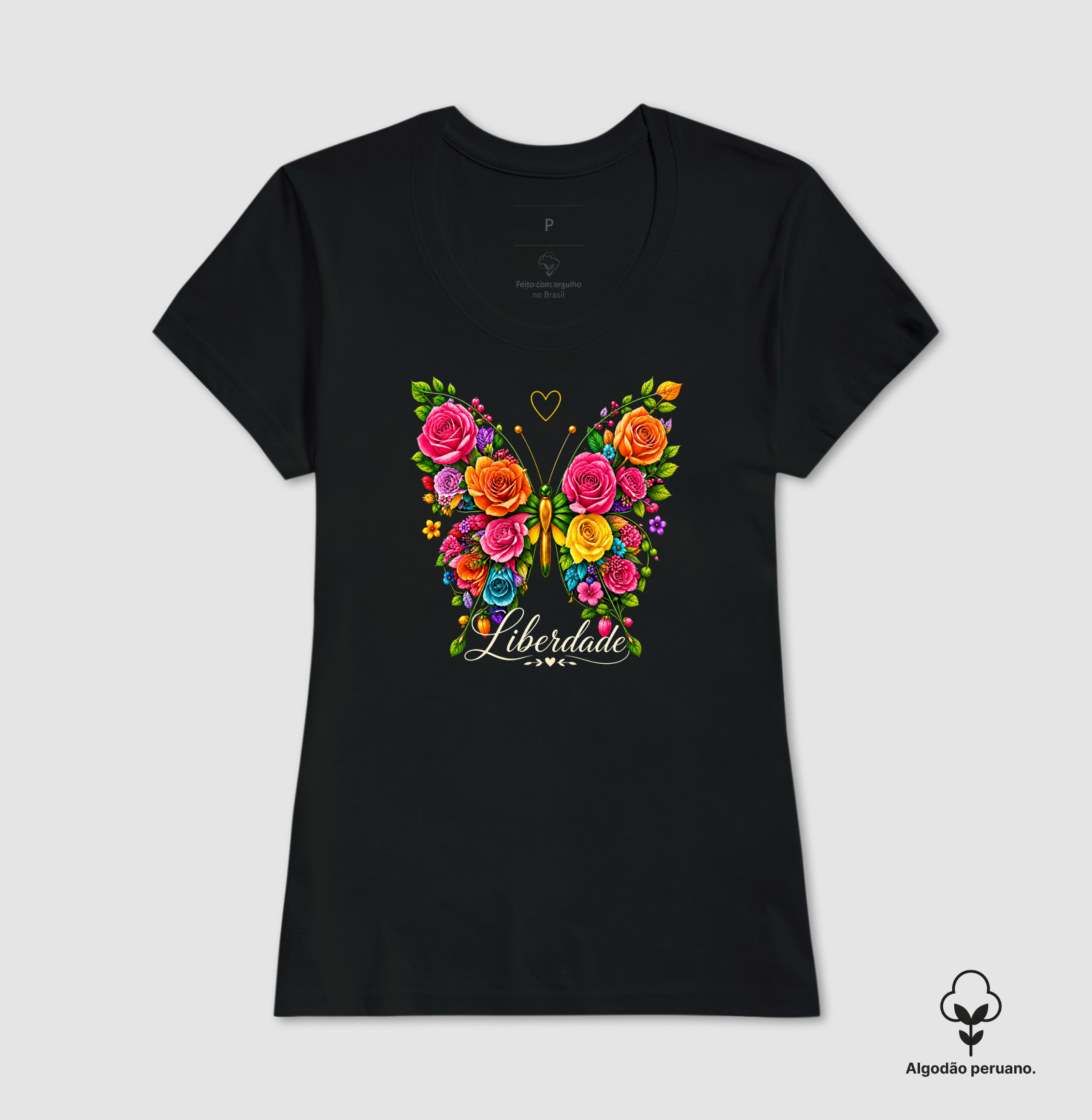 Camiseta Borboleta Liberdade - Imagem 4