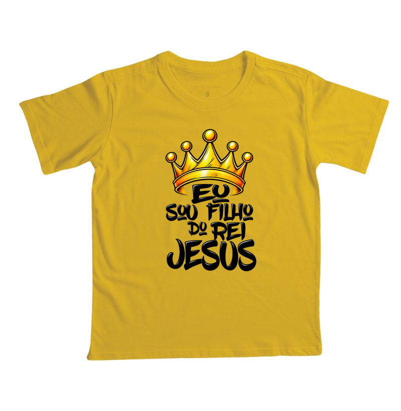Camiseta Infantil Eu Sou Filho do Rei Jesus - Imagem 3