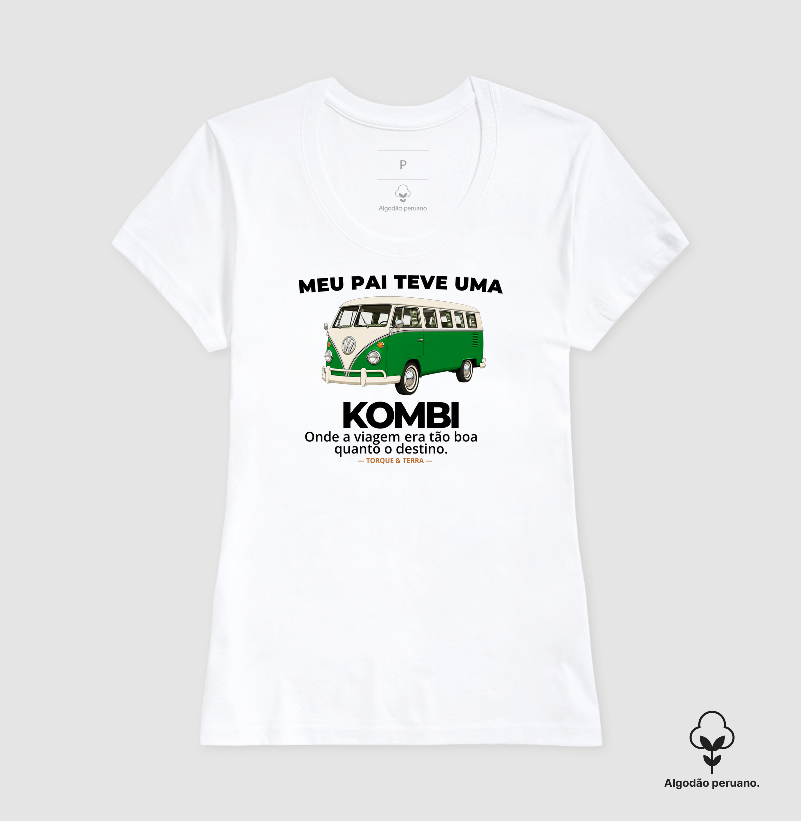 Meu pai teve uma - KOMBI - verde com off-white - Imagem 6