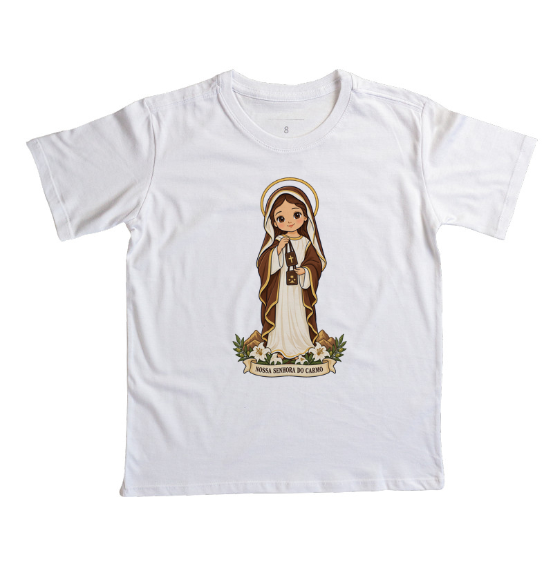Nossa Senhora do Carmo estilo chibi - Imagem 2