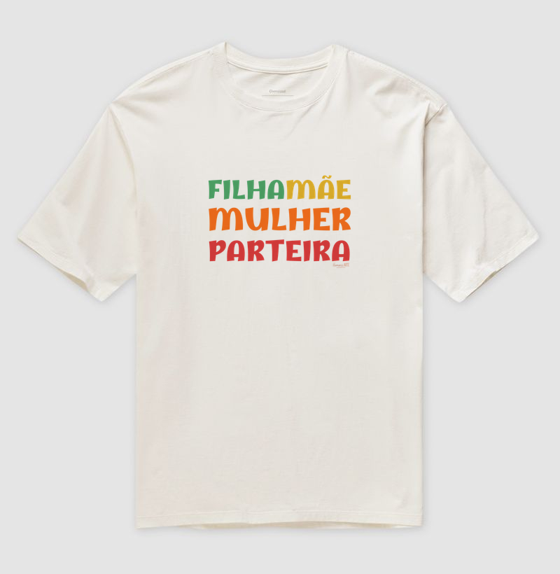 Filha Mãe Mulher Parteira Oversized - Imagem 3