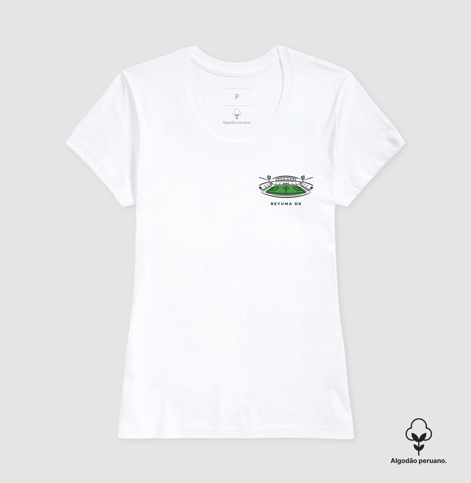 Camiseta Masculina de Algodão Peruano Futebol "Futebol Stadium"  - Imagem 5