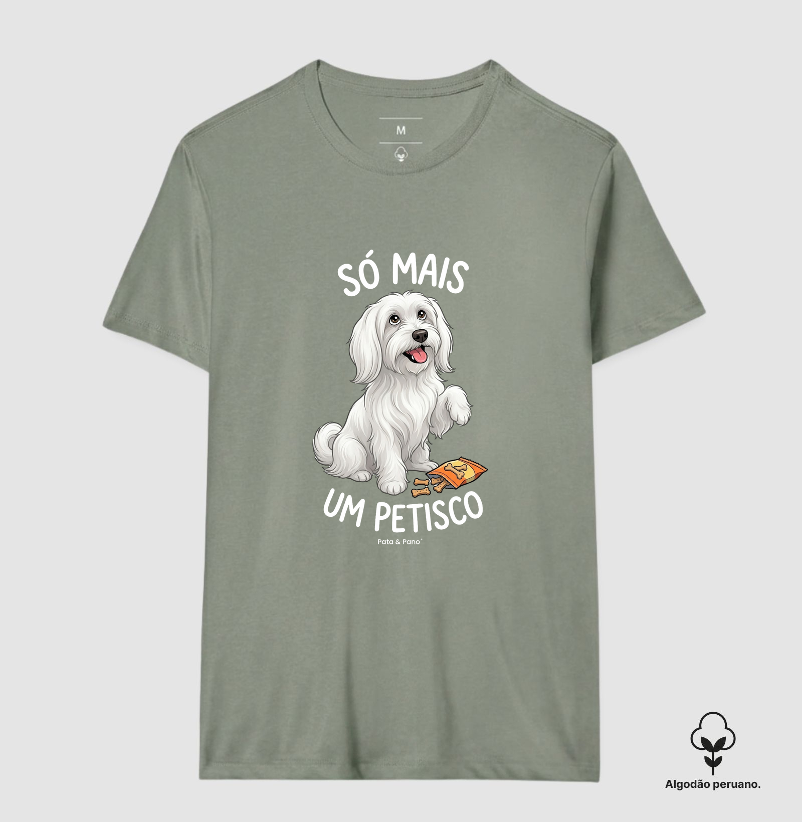 CAMISETA ALGODÃO PERUANO MALTÊS PETISCO - Imagem 9