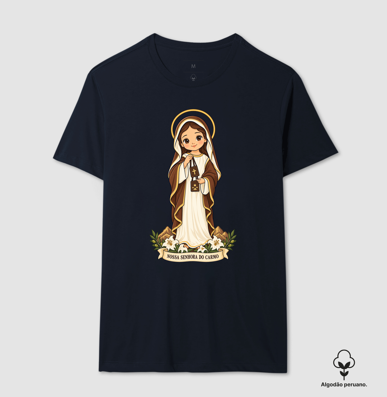 Nossa Senhora do Carmo estilo chibi - Imagem 3